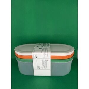 IKEA CHOSIGT Cheese Grater with Storage Container Set Green Orange White